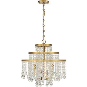 Luna - 4 Light Chandelier In Glam Style-20 Inches Tall And 20 Inches Wide - 1217303