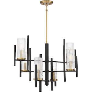 Midland - 6 Light Chandelier In Transitional Style-21 Inches Tall And 28 Inches Wide - 1217136