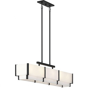 Orleans - 5 Light Linear Chandelier In Modern Style-11 Inches Tall and 8 Inches Wide - 1300617