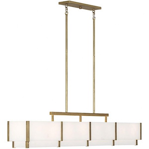 Orleans - 8 Light Linear Chandelier In Modern Style-11 Inches Tall and 8 Inches Wide - 1300618