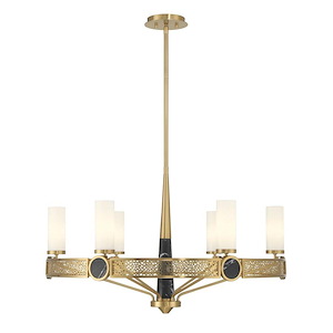 Farrell - 6 Light Chandelier-19.63 Inch Tall and 32 Inch Wide - 1399513