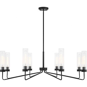 Baker - 8 Light Chandelier In Contemporary Style-14 Inches Tall and 44 Inches Wide - 1300619