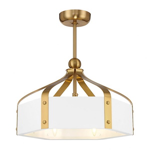 Sheffield - 36W 6 LED Fan D'Lier In Modern Style-27.75 Inches Tall and 26 Inches Wide - 1325163