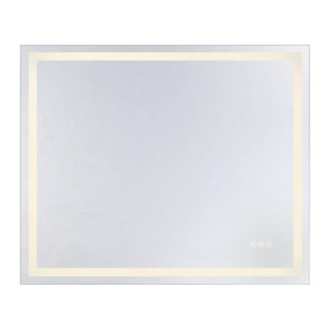 Oneida - 52W LED Rectangle Frontlit Mirror-36 Inch Tall and 30 Inch Wide - 1393349