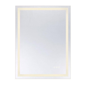 Beckett - 44W LED Rectangle Frontlit Mirror-32 Inch Tall and 24 Inch Wide - 1393358