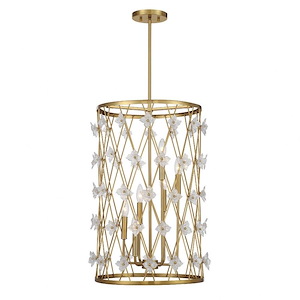 Bailey - 6 Light Pendant-27 Inch Tall and 18 Inch Wide - 1366743