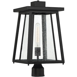 Denver - 1 Light Outdoor Post Lantern In Mission Style-19 Inches Tall And 10 Inches Wide - 1217208