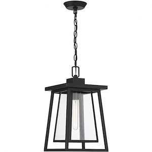 Denver - 1 Light Outdoor Hanging Lantern In Mission Style-16.125 Inches Tall And 8 Inches Wide - 1217538