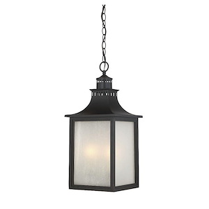 3 Light Outdoor Hanging Lantern-Modern Farmhouse Style with Rustic and Transitional Inspirations-22.5 inches tall by 10 inches wide - 100361
