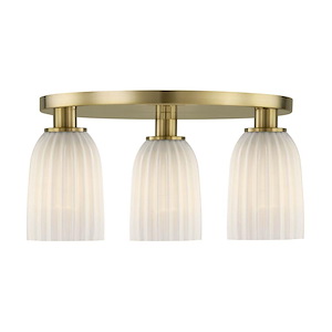 Baldwin - 3 Light Flush Mount-8.13 Inch Tall and 18 Inch Wide - 1399719