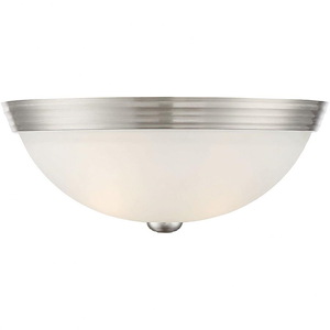 2 Light Flush Mount-Traditional Style with Transitional and Contemporary Inspirations-5 inches tall by 13 inches wide - 393451