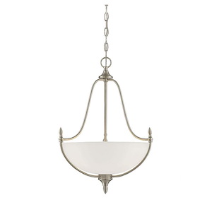 Wide Pendant-Contemporary Style with Transitional and Traditional Inspirations-22 inches tall by 18 inches wide - 1026952