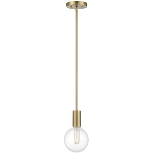 Wright - 1 Light Mini Pendant In Modern Style-9.75 Inches Tall and 5.75 Inches Wide - 1279400