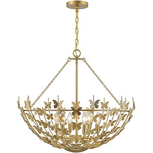 Birch - 6 Light Pendant In Modern Style-23.25 Inches Tall and 28 Inches Wide - 1279406