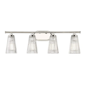 Chantilly - 4 Light Bath Vanity In Vintage Style-10 Inches Tall and 30.5 Inches Wide - 1105854