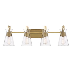Lakewood - 4 Light Bath Vanity In Mid-Century Modern Style-9.5 Inches Tall and 32 Inches Wide - 1105879