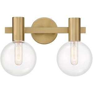 Wright - 2 Light Bath Vanity In Modern Style-10 Inches Tall and 15.5 Inches Wide - 1279423