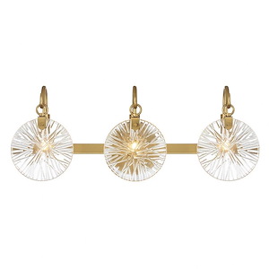 Addison - 3 Light Bath Vanity In Glam Style-9 Inches Tall and 24 Inches Wide - 1325173