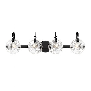Addison - 4 Light Bath Vanity In Glam Style-9 Inches Tall and 32 Inches Wide - 1325091