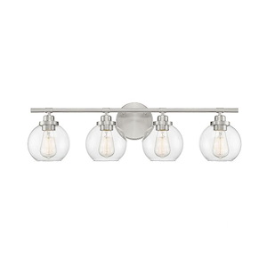 4 Light Bath Vanity-Mid-Century Modern Style with Modern and Contemporary Inspirations-8.5 inches tall by 30 inches wide - 929649