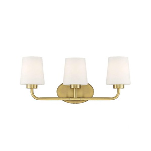 3 Light Bath Vanity-Transitional Style with Modern and Mid-Century Modern Inspirations-9 inches tall by 22 inches wide - 929644