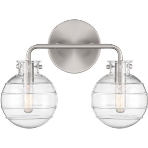 Mason - 2 Light Bath Vanity In Modern Style-10 Inches Tall and 13.5 Inches Wide - 1279429