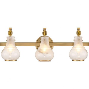 Adams - 3 Light Bath Vanity In Modern Style-8.75 Inches Tall and 24 Inches Wide - 1279433