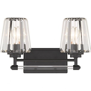 Garnet - 2 Light Bath Vanity In Glam Style-9.5 Inches Tall and 16 Inches Wide - 1279438