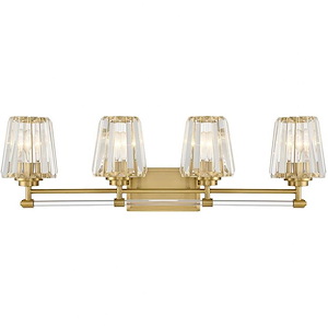 Garnet - 4 Light Bath Vanity In Glam Style-9.5 Inches Tall and 32 Inches Wide - 1279440