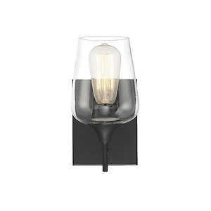1 Light Wall Sconce-Contemporary Style with Transitional and Bohemian Inspirations-9.5 inches tall by 4.75 inches wide - 688659