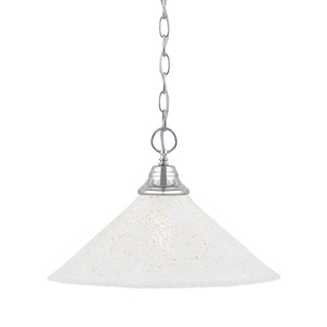 Any - 1 Light Chain Hung Pendant-10.5 Inches Tall and 16 Inches Wide - 696568