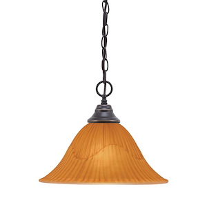 Any - 1 Light Chain Hung Pendant-10.75 Inches Tall and 14 Inches Wide - 356685
