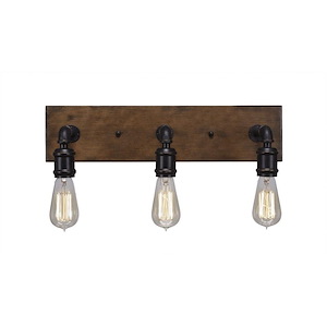Portland - 3 Light Bath Bar-10 Inches Tall and Inches Wide - 696519