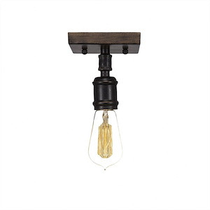 Portland - 1 Light Semi-Flush Mount-8.75 Inches Tall and 4.75 Inches Wide - 549466