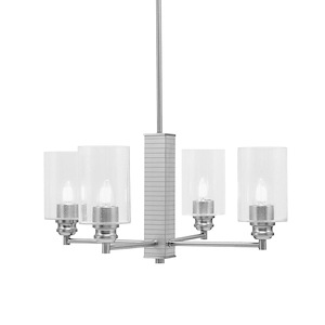 Edge - 4 Light Chandelier-11 Inches Tall and 21.75 Inches Wide - 731578