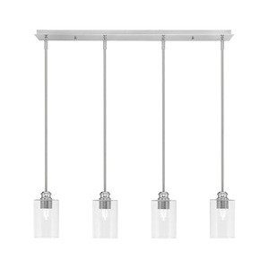 Edge - 4 Light Linear Pendalier-9.25 Inches Tall and 4 Inches Wide - 755738