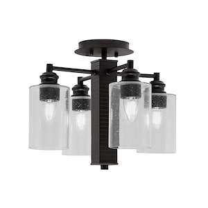 Edge - 4 Light Semi-Flush Mount-13 Inches Tall and 13.75 Inches Wide - 731582