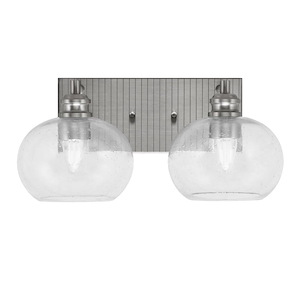 Edge - 2 Light Bath Bar-7.5 Inches Tall and 16.25 Inches Length - 1317333