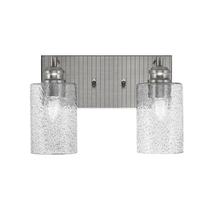 Edge - 2 Light Bath Bar-8.25 Inches Tall and 13 Inches Length - 1317334