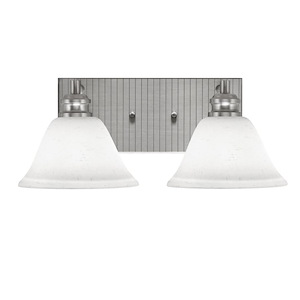 Edge - 2 Light Bath Bar-6.5 Inches Tall and 15.75 Inches Length - 1317296