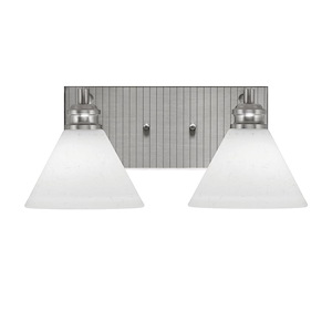 Edge - 2 Light Bath Bar-7 Inches Tall and 16 Inches Length - 1317326