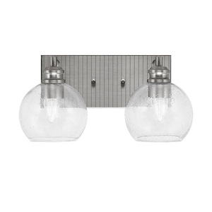 Edge - 2 Light Bath Bar-7.5 Inches Tall and 15 Inches Length - 1317357