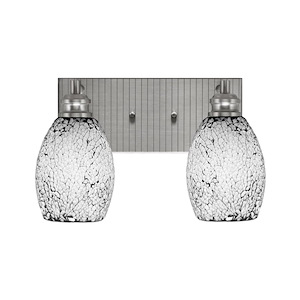 Edge - 2 Light Bath Bar-8.75 Inches Tall and 14 Inches Length - 1317327