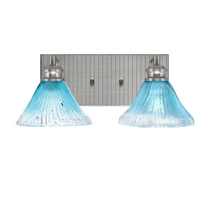 Edge - 2 Light Bath Bar-6.75 Inches Tall and 16.5 Inches Length - 1317298