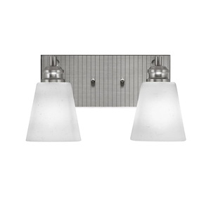 Edge - 2 Light Bath Bar-7.5 Inches Tall and 13.5 Inches Length - 1317299