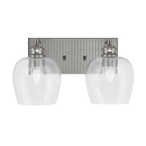 Edge - 2 Light Bath Bar-8.25 Inches Tall and 15.25 Inches Length - 1317319