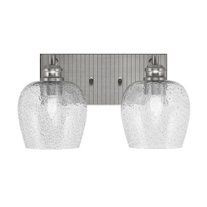 Edge - 2 Light Bath Bar-8.25 Inches Tall and 15.25 Inches Length - 1317319
