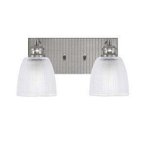 Edge - 2 Light Bath Bar-7.25 Inches Tall and 14 Inches Length - 1317281