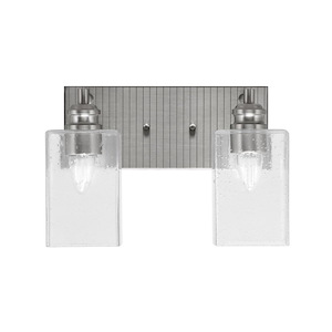 Edge - 2 Light Bath Bar-8.75 Inches Tall and 13.25 Inches Length - 1317304