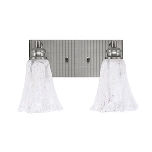 Edge - 2 Light Bath Bar-8.5 Inches Tall and 15 Inches Length - 1317282